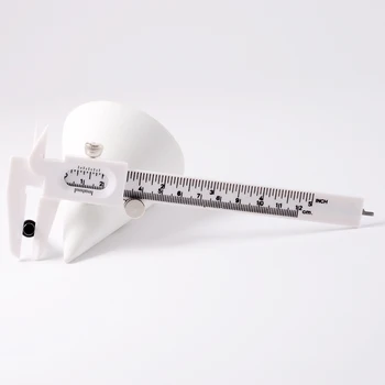 1 BUC Plastic Șubler cu Vernier Cadran de Măsurare Conducător de Bijuterii Exterior Diametru Interior Adâncime Instrument de Măsurare 0-120mm