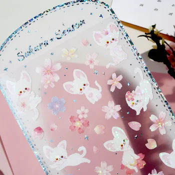 1 Foaie de primăvară Sakura Wahi Hârtie Autocolante Decorative de Artă Viata Computerul de Acasă Decorare
