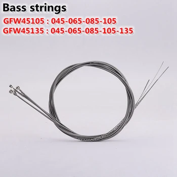 1 Set Din Oțel Inoxidabil 4/5 Siruri De Caractere Electric Bass String