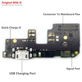 10buc/Lot， Originale Incarcator USB de Încărcare de Andocare Port Conector de Bord Flex Cablu Panglică Pentru Xiaomi Redmi 5 Plus