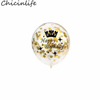 10buc Rosegold de 12 țoli 30 40 50 An Ziua de Confetti Baloane Happy Birthday Party Decor Nunta Adult Aniversare Consumabile