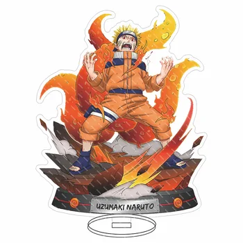 16cm Anime Naruto Kakashi Naruto Sasuke Itachi Periferice în Picioare Card de Două-dimensional Figura de Acțiune Acrilica de Decorare jucării