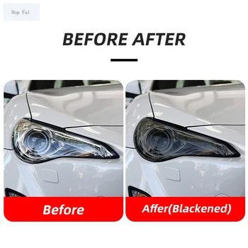 2 Buc Far Auto cu Folie de Protectie Fata de Lumina Transparent Negru Afumat TPU Autocolant Pentru Toyota 86 2012-2020 GT86 Accesorii