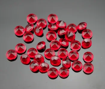 2000pcs 10mm Acrilic Roșu Diamant Confetti Masa Scatter Cristale Petrecere de Nunta Decor de Masă
