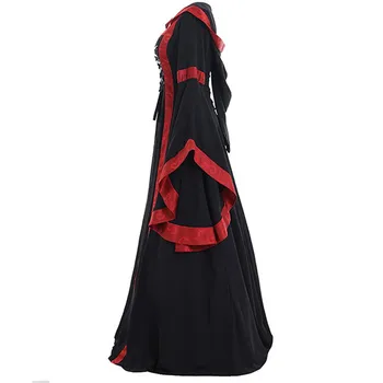 2021 Halloween Rochie Lunga pentru Femei Rochie de Epocă Medievală Renașterea Gotică Petrecere Costum Cosplay Dress Vestidos Mujer Verano