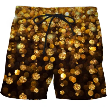 2021 Moda pentru Bărbați pantaloni Scurți de Plajă Geometrice Grafic de Imprimare 3D Streetwear pantaloni Scurti de sex Masculin Scurt, Pantaloni Sport Pantaloni Îmbrăcăminte