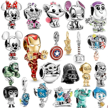 2022 cel Mai bun de Vânzare Argint 925 Disney DIY Margele Pandantiv Original Pandora Brățară Doamnelor Prata Accesorii