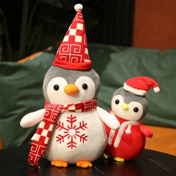 25/35cm Desene animate de Craciun Stil Pinguin de Pluș, Păpuși An Nou Minunat Mascota Pernă de Pluș Moale Cosplay Pinguin Jucarii de Cadouri de Craciun