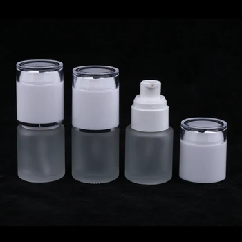 3 Buc 20ml Gol Airless Lotiune Crema Pompa Recipient de Sticlă, Sticla Cosmetice Dozator, de Călătorie Containere
