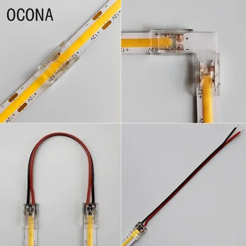 3pcs/Lot de Înaltă Calitate LED-uri de Striptease Rapid Conector pentru 8mm COB Benzi de Lumini 10mm Banda LED Solderless Comune Ușor de Conectare