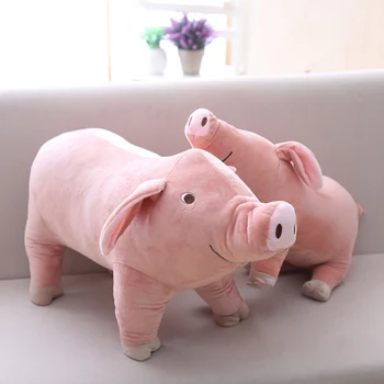 40/50/60cm Simulare de Pluș de Porc Moale Jucărie Animal de Pluș Roz de Porc Papusa Drăguț de Porc Perna Copii Jucării Creative Cadou de Ziua de nastere pentru Fete