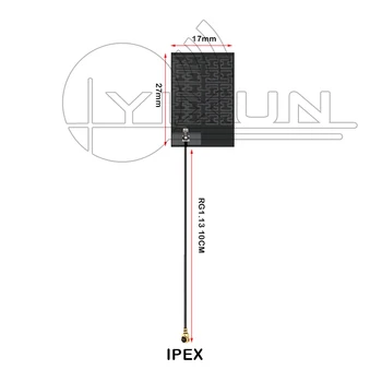 433mhz LoRa antena 433/470M built-in de FPC flexibil circuit amplificator de antenă transmițător rf modul receptor IPEX RG1.13