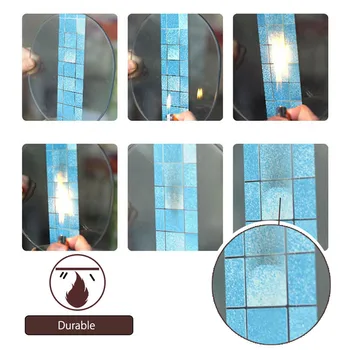 45x200cm Impermeabil Mozaic Folie de Aluminiu Auto-adhensive Anti Ulei de Bucatarie Tapet Rezistență la Căldură DIY Autocolant de Perete