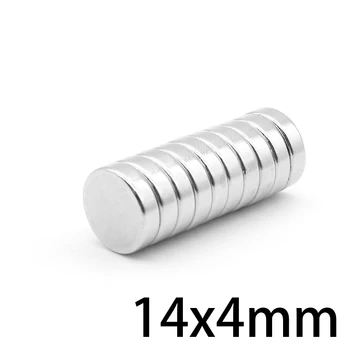 5/10/20/50/100BUC 14*4 mm Disc Rotund Magneți din Neodim N35 14x4 mm Puternici Magneți Puternici Permanent Magnet Neodim Disc 14mm*4mm