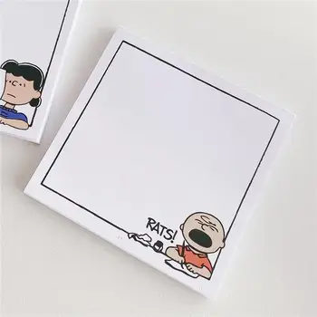 50 De Foi De Desene Animate Snoopy Hârtie Notă Anime Kawaii Non-Lipicios Mesaj Memo Notepad Student Papetarie Scoala Rechizite De Birou Cadouri