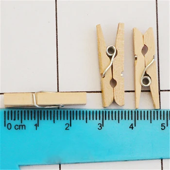 50Pcs/Lot Mini Wood Clipuri Clothespin Agrafe Pentru Hârtie Foto Artizanat Fotografii Actele umerașe Decor Acasă