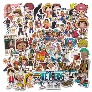 50Pcs One Piece Luffy Autocolante Anime Autocolant Notebook Motocicleta, Skateboard Calculator, Telefon Mobil de Desene animate Toy