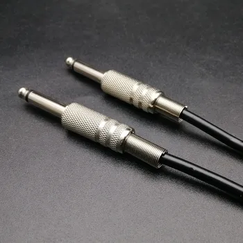 5M Chitara Primăvară Cablu de Chitara 6.5 mm 6,5 mm mascul la Mascul Mono Primăvară Cablu Audio Negru