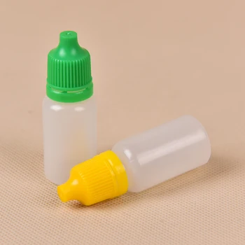 5pcs 10ml de Plastic Goale de Plastic Compresibil Dropper Sticle de Ochi Lichid Pipete protecție pentru copii Vârf Subțire Dropper Sticle