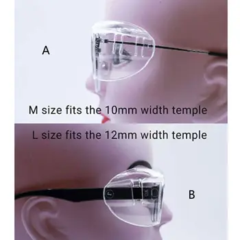 6 Perechi de Siguranță Ochelari Scuturi Laterale Clar Flexibil Aluneca Pe Ochelari Scut X7YA