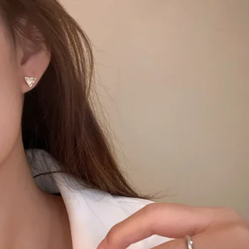 6pcs coreean Elegant Drăguț Geometrice Inima Cercei Stud pentru Femei de Moda Dulce Drăguț Set Cercei Estetice Cadouri Bijuterii
