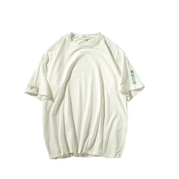 8725-T-Lapte de mătase trage cadru uscare rapida tesatura personalizat sport gât cu mânecă scurtă T-shirt