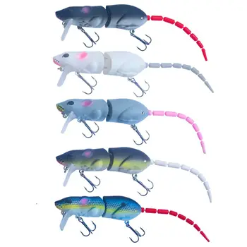 Artificială cu Cârlig de Pescuit Pește Pescuit Nada Mouse-ul Atrage Bass Swimbait Rat