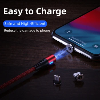AUFU CONDUS Magnetic Cablu de Încărcare USB de Tip C, Telefon, televiziune prin Cablu Magnet Încărcător Micro USB Cablu Pentru Xiaomi Samsung Pentru iPhone 12