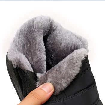 Barbati Cizme Ușoare Pantofi de Iarna pentru Bărbați Cizme de Zapada Impermeabile de Iarnă Încălțăminte Plus Dimensiune 47 Aluneca pe Unisex Glezna Cizme de Iarna