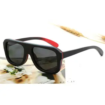 BerWer Retro Manual Culoare cadru de lemn ochelari de soare Polarizati pentru femei barbati multicolor ochelari de soare UV400 ochelari pentru Conducere