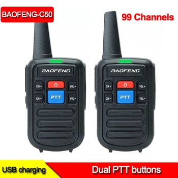 BF C50 walkie talkie Sunca posturi de radio 99Channel radio baofeng Portabil Două-modul comunicator radio walkie talkie de emisie-recepție