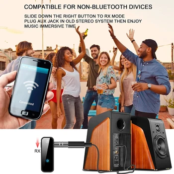 Bluetooth 5.0 AUX Transmițător Receptor Kituri Auto cu Mâinile Apeluri Gratuite Reincarcabila Built-in Micro pentru Masina Acasa difuzoare Stereo