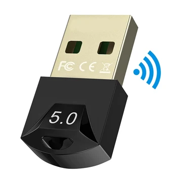 Bluetooth USB 5.0 Adaptor Transmițător Receptor Bluetooth Audio Bluetooth Dongle USB Wireless Adaptor pentru Calculator PC, Laptop c