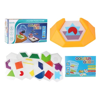 Codul De Culoare Logica Puzzle Figura Cunoaștere Pentru Copii Jucărie De Învățământ În Condiții De Siguranță Grădiniță Gândire Spațială Cadou Jocuri De Învățare Competențe