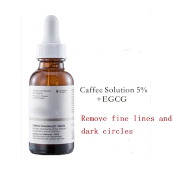 Cofeina Soluție 5% + EGCG Ochi Ser Îndepărtarea Sac Ochi pentru Ochi Închis Cercul Iluminat Linie Fină Esența Ochi de Îngrijire a Pielii