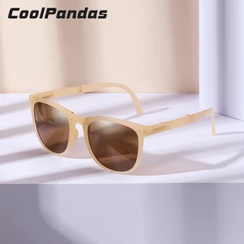 CoolPandas Noi Femeile Retro în aer liber ochelari de Soare Polarizat Pliere Ochelari Piața coreeană de Moda de Conducere Ochelari de Soare Unisex UV400