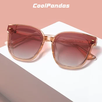 CoolPandas ochelari de Soare pentru Femei Supradimensionat Ochelari Cadru de Design de Brand Gradient Polarizate, Lentile de ochelari de Soare în aer liber Oculos Feminino
