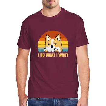 Corgi Mama Tata Câine Iubitor De Animale De Companie Maneci Scurte Amuzante Grafic T Shirt Pentru Bărbați Îmbrăcăminte De Vară 2021 Harajuku Retro Tricou De Bumbac Femei Top