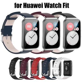 Curea Din Piele Pentru Huawei Watch A Se Potrivi Watchband Bratara De Afaceri De Lux Elegant Curele Bratara Ceasuri Inteligente Trupa De Înlocuire