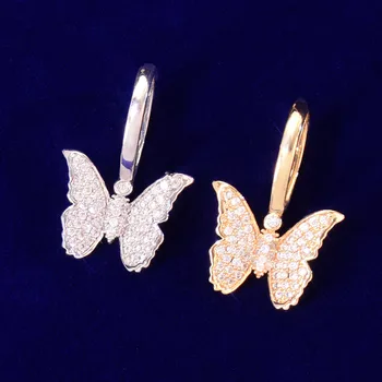 De Dimensiuni mici Fluture Pandantiv Colier cu Lanț de Aur de Culoare Placat cu Farmec Moda Bijuterii Femei