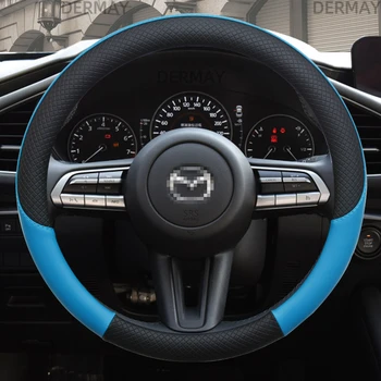 DERMAY Brand din Piele Sport Volan Masina Acoperire de Înaltă Calitate pentru Mazda 6 626 gh gf gg gj gw Sedan Accesorii Auto
