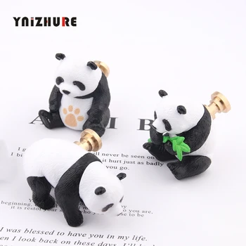 Desene animate Panda Camera Copiilor Sertar PVC Maner din Alama masiva Ușă de Cabinet Dulap de Bucătărie Creativă Butoane Handmadefor Mobilier