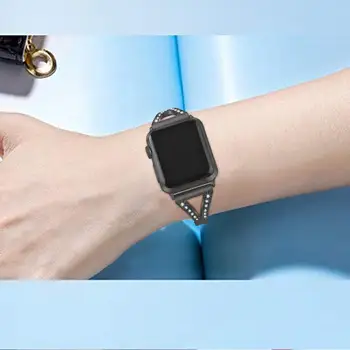 Diamant de lux din Oțel Inoxidabil trupa pentru apple watch 8 7 49mm 41mm 45 mm Bratara curea pentru apple watch 6 5 4 3 SE 44mm 42mm 40mm