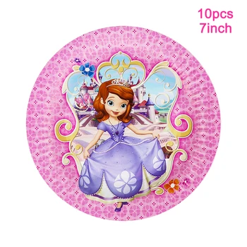 Disney Printesa Sofia Ceașcă De Unică Folosință Placa Servetele Banner Masă Punga De Cadou Copil De Dus La Petrecerea De Ziua Decor Consumabile