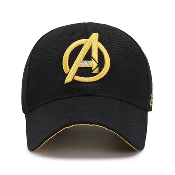 Disney Înaltă Calitate Avengers rotund eticheta O broderie femei și bărbați șepci de baseball în aer liber, pălării de soare reglabilă, capac de DropShipping