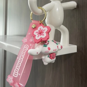 Drăguț Sanrio Breloc Anime Hello Kitty Kuromi Melodie Cinnamoroll Pom Pom Purin Accesorii Sakura Serie De Brelocuri Pvc