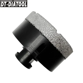 DT-DIATOOL Diametru 80mm M14 Filet Uscat în Vid Brazate Diamant burghie Granit Marmura Piatra Gaura Văzut de Foraj Biți de Bază