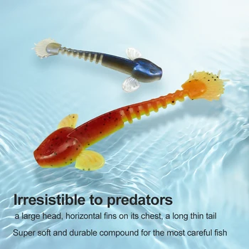 ESFISHING Pescuit Momeala Salamander 55mm1.2g 10buc Leagăn Plin de viață Bionic Isca Artificiale cel Mai bun Momeală de Pescuit Aborda transport Gratuit