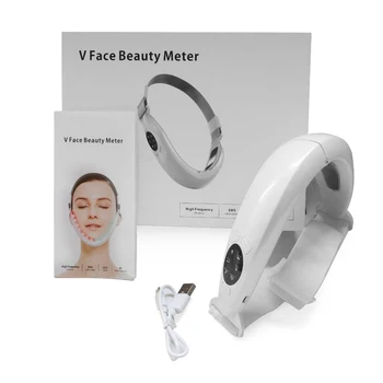 Facial Dispozitiv de Ridicare cu LED Foton Terapie Faciala Slăbire Vibrații Masaj Bărbie Dublă în Formă de V Fata Obraz Ridica Centura Mașină