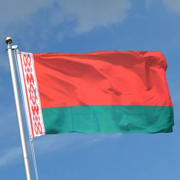 Flagnshow 2x3 3x5 FT Republica Belarus Liber Pavilion Poliester Pongee 90g cu Ochiuri și Dublu Cusute